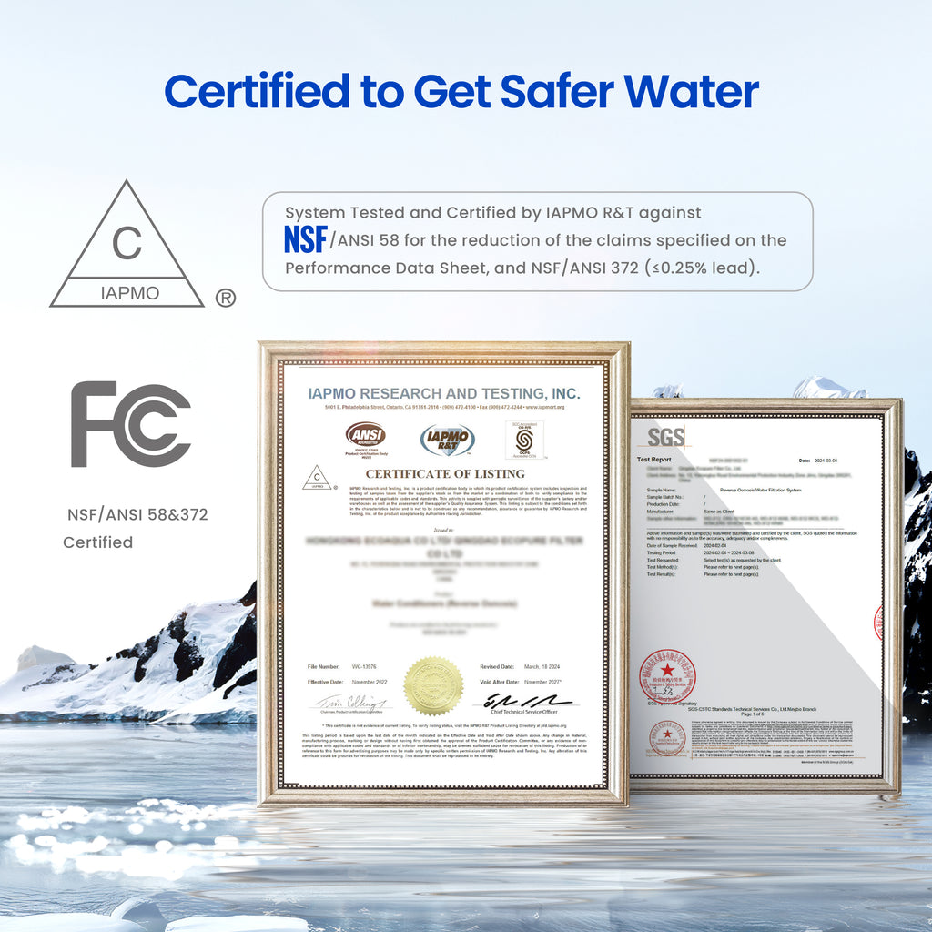 UltraPure 1000G High-Capacity Under-Sink RO Water Purifier for Home Use