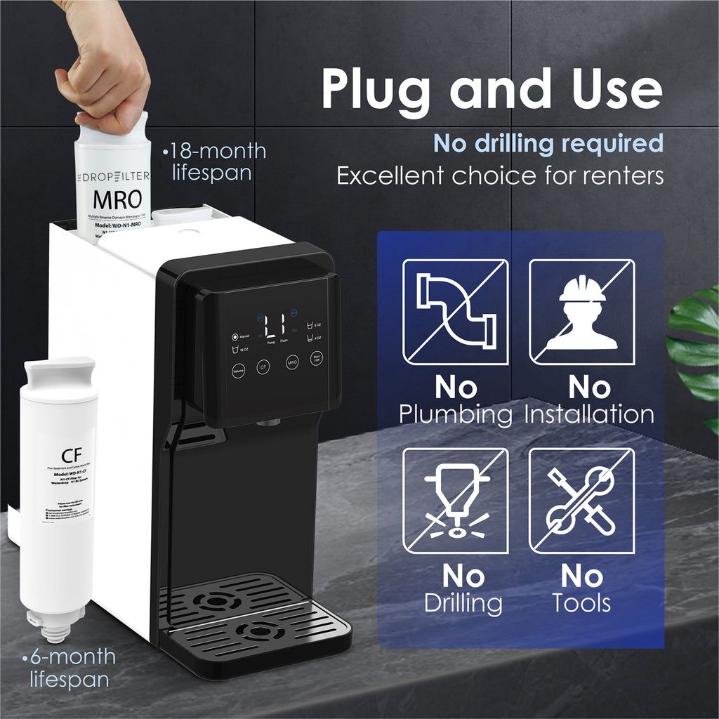 UltraPure Countertop Reverse Osmosis Water Filter Dispenser